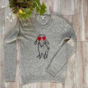J. Crew Dog Sweater M